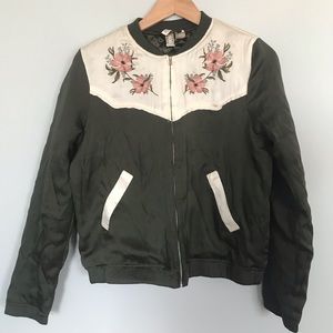 H&M Floral Bomber Jacket